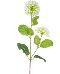 Artificial flower Snowball/Viburnum 70 cm Green/White