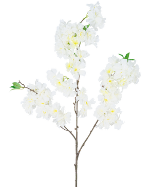 Artificial cherry blossom 106 cm white