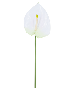 Artificial flower anthurium 68 cm white