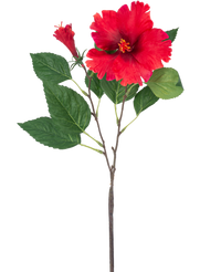 Artificial Flower Hibiscus 63 cm Red