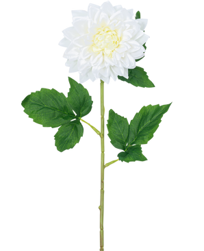 Artificial flower Dahlia Real Touch White 54 cm