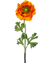 Artificial Flower Ranunculus 51 cm Orange