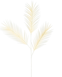 Artificial Branch Fern Large 101 Cm White
