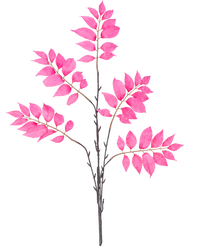 Artificial Branch fern Branched 83 cm Pink