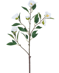 Artificial flower Cammellia 80 cm white