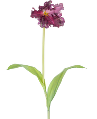 Artificial Flower French Parakeet Tulip 76 cm Purple
