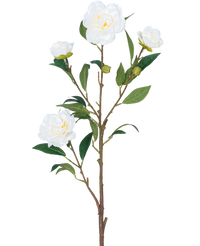 Artificial flower Cammellia 80 cm white
