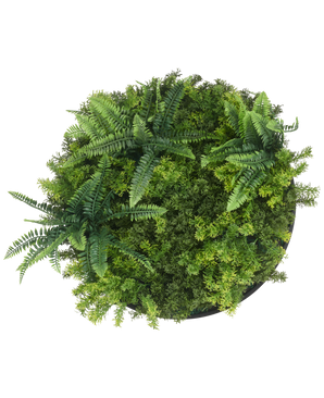 Artificial hedge φ50 cm UV-resistant black frame