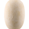 De Vaas Blush Meadow 42 cm beige is een ronde vaas van keramiek met een gestructureerd, steenachtig oppervlak en een smalle opening, afgebeeld tegen een witte achtergrond.