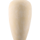 De Vaas Calm Bloom 42 cm beige is een hoge, ovale vaas van keramiek met een gestructureerd oppervlak en een smalle opening, tegen een effen witte achtergrond.