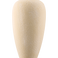 Een hoge, gestructureerde Vaas Calm Bloom-vaas in gebroken wit, met een hoogte van 42 cm en een smalle opening aan de bovenkant, afgebeeld tegen een effen witte achtergrond.