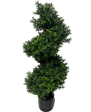Artificial Boxwood Spiral Roman Style UV-resistant 90cm
