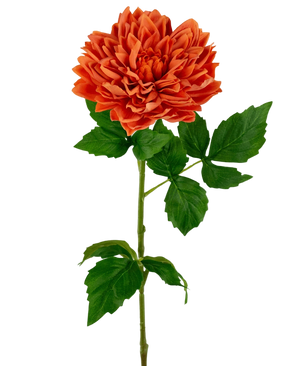 Artificial Georgine Real Touch Orange 70cm - Easyplants Artificial Plants & Flowers
