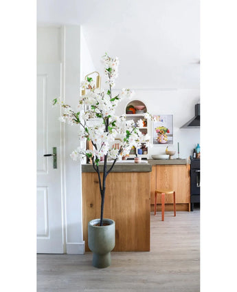 Kunst Kersenbloesem 180 cm wit
