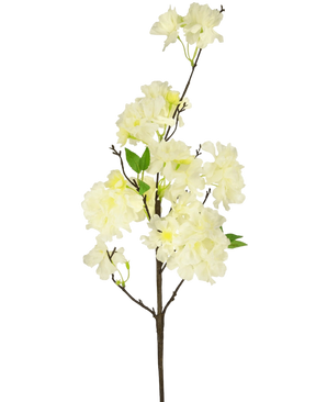 Artificial silk cherry blossom 95 cm white
