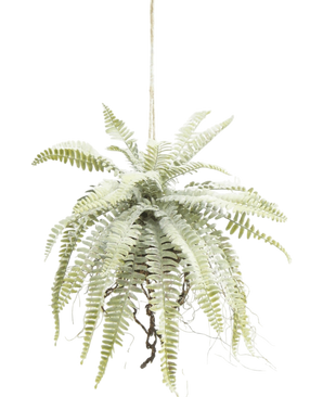 Artificial hanging plant frosted sail on ball 76 cm - Easyplants Artificial Plants & Flowers