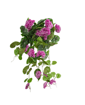 Artificial hanging plant geranium 75 cm purple - Easyplants Artificial Plants & Flowers