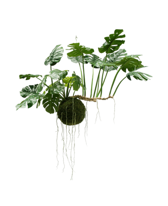 Artificial Hanging Plant Monstera Deluxe 80 cm - Easyplants Artificial Plants & Flowers