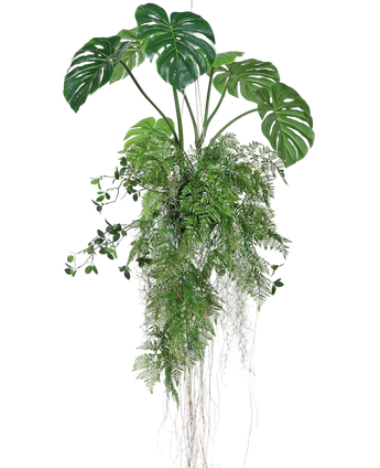 Artificial Hanging Plant Monstera/Sailing Ball 100 cm XL - Easyplants Artificial Plants & Flowers