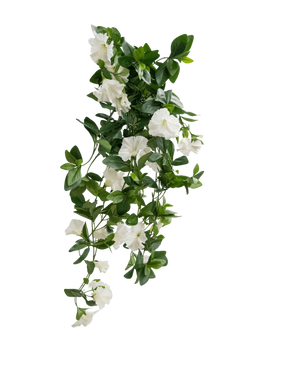 Artificial Hanging Plant Petunia 70 cm White - Easyplants Artificial Plants & Flowers