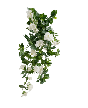 Artificial Hanging Plant Petunia 70 cm White - Easyplants Artificial Plants & Flowers
