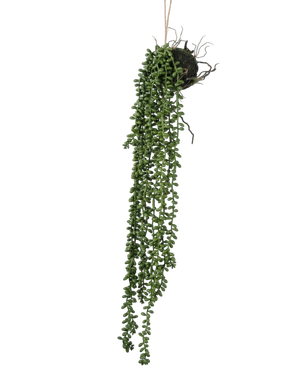 Artificial Hanging Plant Senecio Ball 58 cm - Easyplants Artificial Plants & Flowers