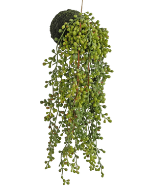 Artificial Hanging Plant Fat Plant on bulb 40 cm - Easyplants Artificial Plants & Flowers
