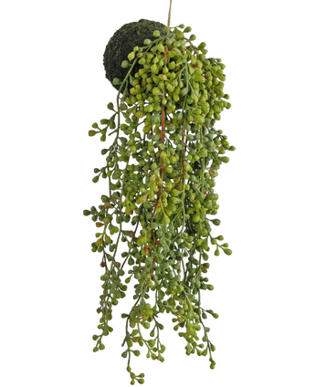 Artificial Hanging Plant Fat Plant on bulb 40 cm - Easyplants Artificial Plants & Flowers