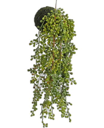 Kunst hangplant vetplant op bol 40 cm