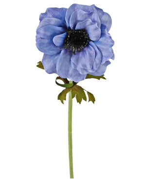 Artificial Flower Anemoon 35 cm Blue