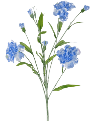 Artificial Flower Carnation Tros 70 cm Blue - Easyplants Artificial Plants & Flowers