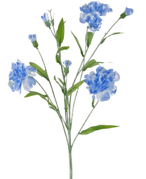 Artificial Flower Carnation Tros 70 cm Blue