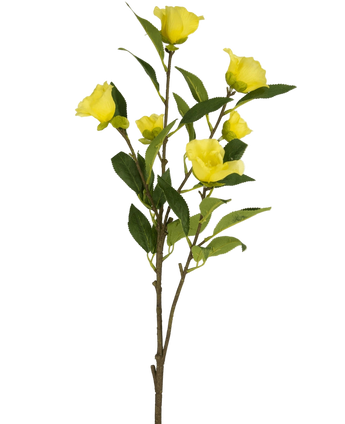 Artificial flower Cammellia 80 cm yellow - Easyplants Artificial Plants & Flowers