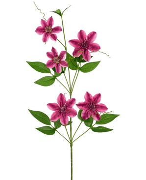 Artificial Flower Clematis Double 78 cm Purple - Easyplants Artificial Plants & Flowers