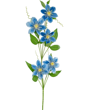 Artificial Flower Clematis Double 82 cm Blue - Easyplants Artificial Plants & Flowers