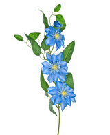 Artificial Flower Clematis Large 81 cm Blue - Easyplants Artificial Plants & Flowers