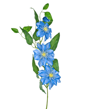 Artificial Flower Clematis Large 81 cm Blue - Easyplants Artificial Plants & Flowers