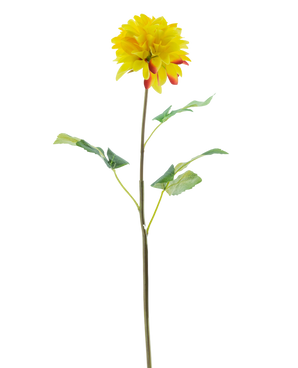 Artificial flower Dahlia Real Touch Yellow 73 cm - Easyplants Artificial Plants & Flowers