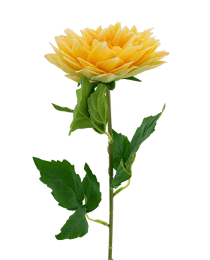 Artificial flower Dahlia Real Touch Yellow 54 cm - Easyplants Artificial Plants & Flowers