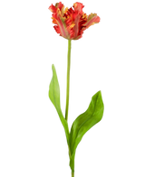 Artificial Flower French Parakeet Tulip 76 cm Red/Yellow - Easyplants Artificial Plants & Flowers