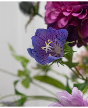 Artificial flower grass bell 62 cm purple