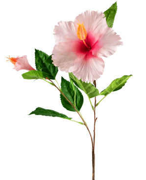 Artificial Flower Hibiscus 64 cm Light Pink
