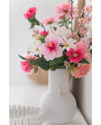 Artificial Flower Hibiscus 64 cm Light Pink