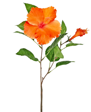 Artificial Flower Hibiscus 64 cm Orange - Easyplants Artificial Plants & Flowers