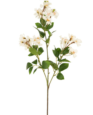 Artificial Flower Lagerstroemia 92 cm White