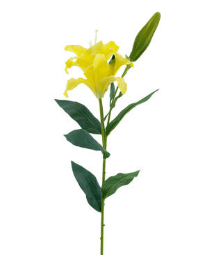 Artificial flower lily real touch yellow 95 cm - Easyplants Artificial Plants & Flowers