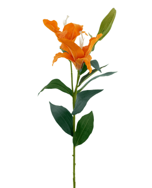 Artificial flower Lily Real Touch Orange 95 cm - Easyplants Artificial Plants & Flowers
