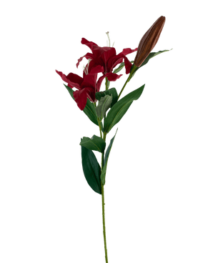 Artificial flower lily real touch red 95 cm - Easyplants Artificial Plants & Flowers