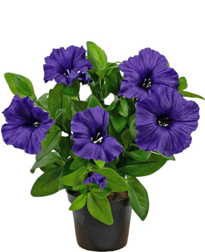 Artificial Flower Petunia Plant 25 cm Purple