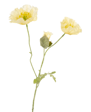 Artificial flower poppy 73 cm cream - Easyplants Artificial Plants & Flowers